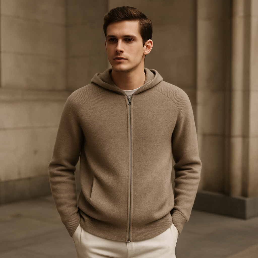 Cardigan capuche homme jeune