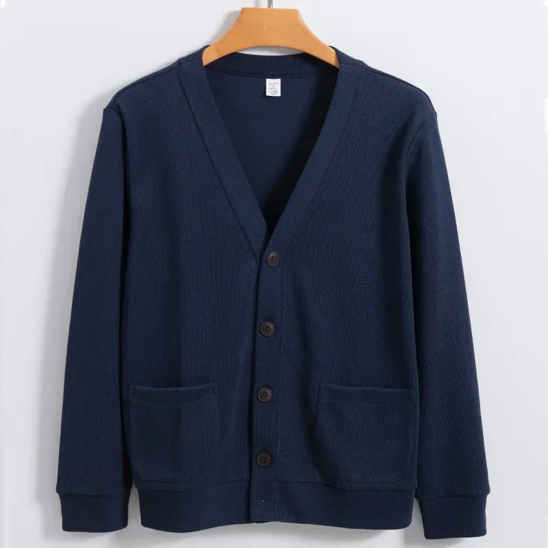 Cardigan luxe homme bleu marine