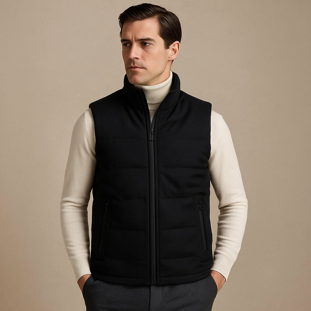 Doudoune sans manche noire homme