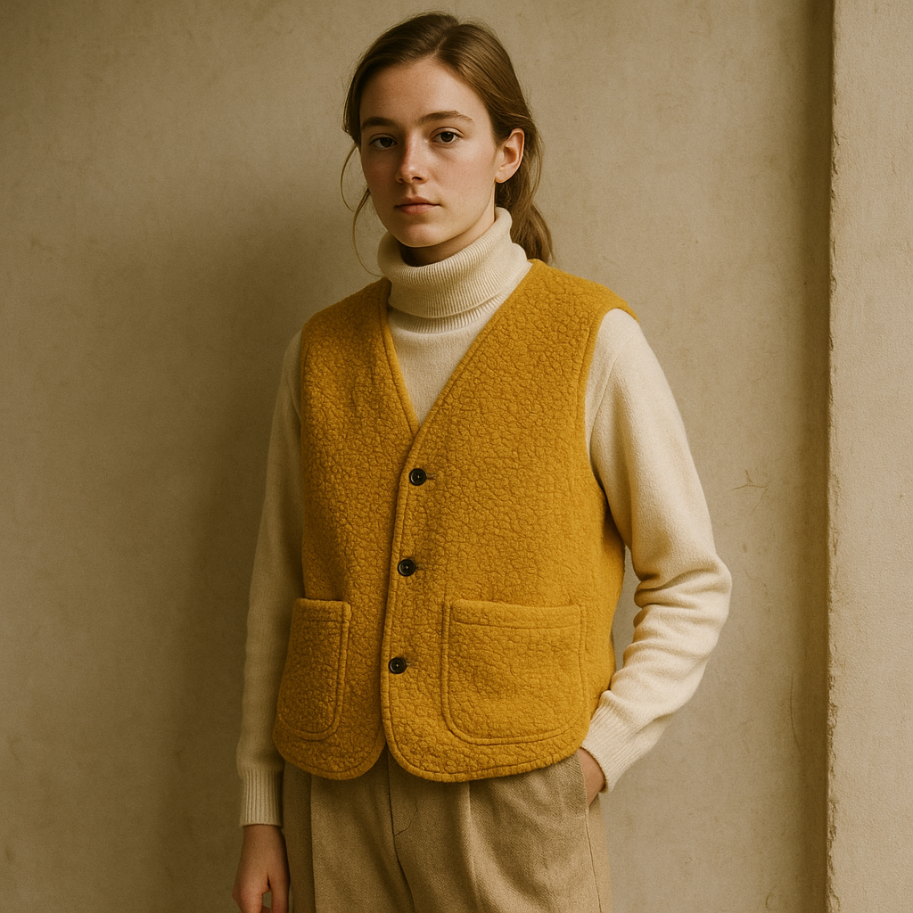 Fourrure veste sans manche