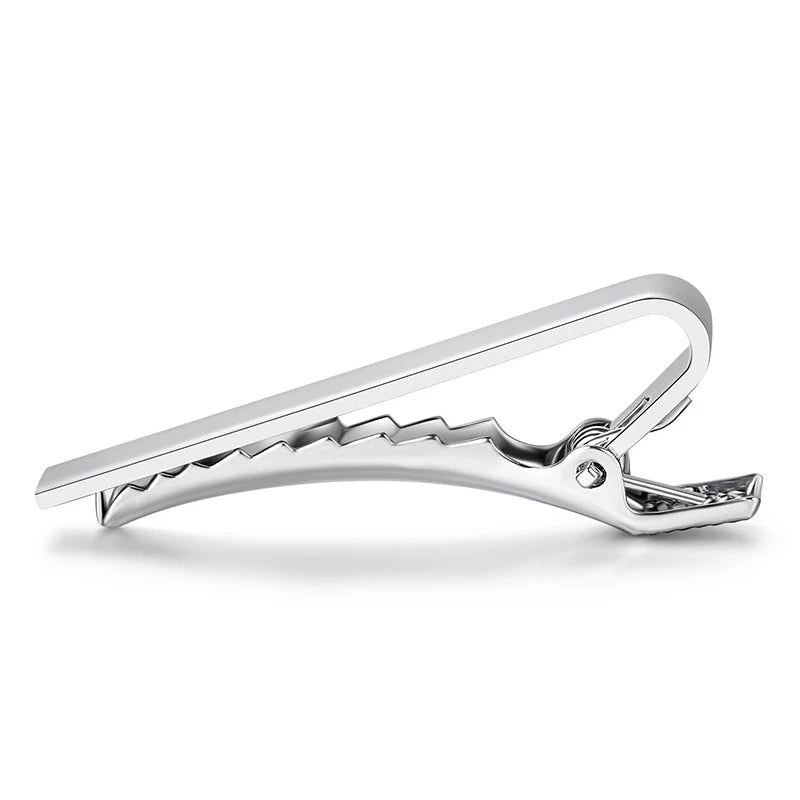 accessoire de mode pince à cravate argent