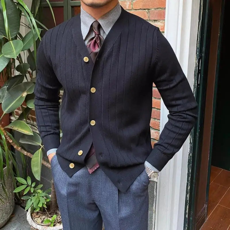 Mannequin cardigan noir maison gentleman