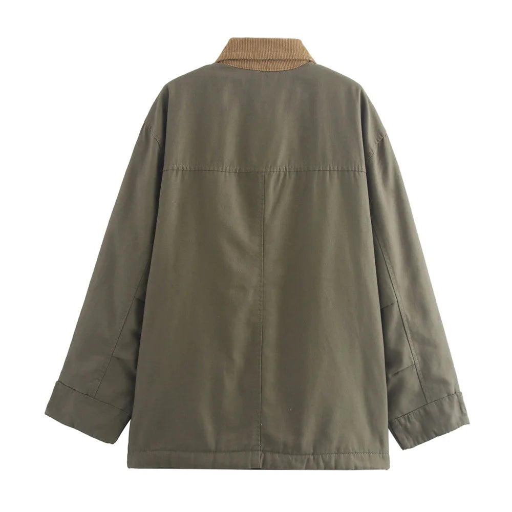 Veste déperlante vert léger vue arrière