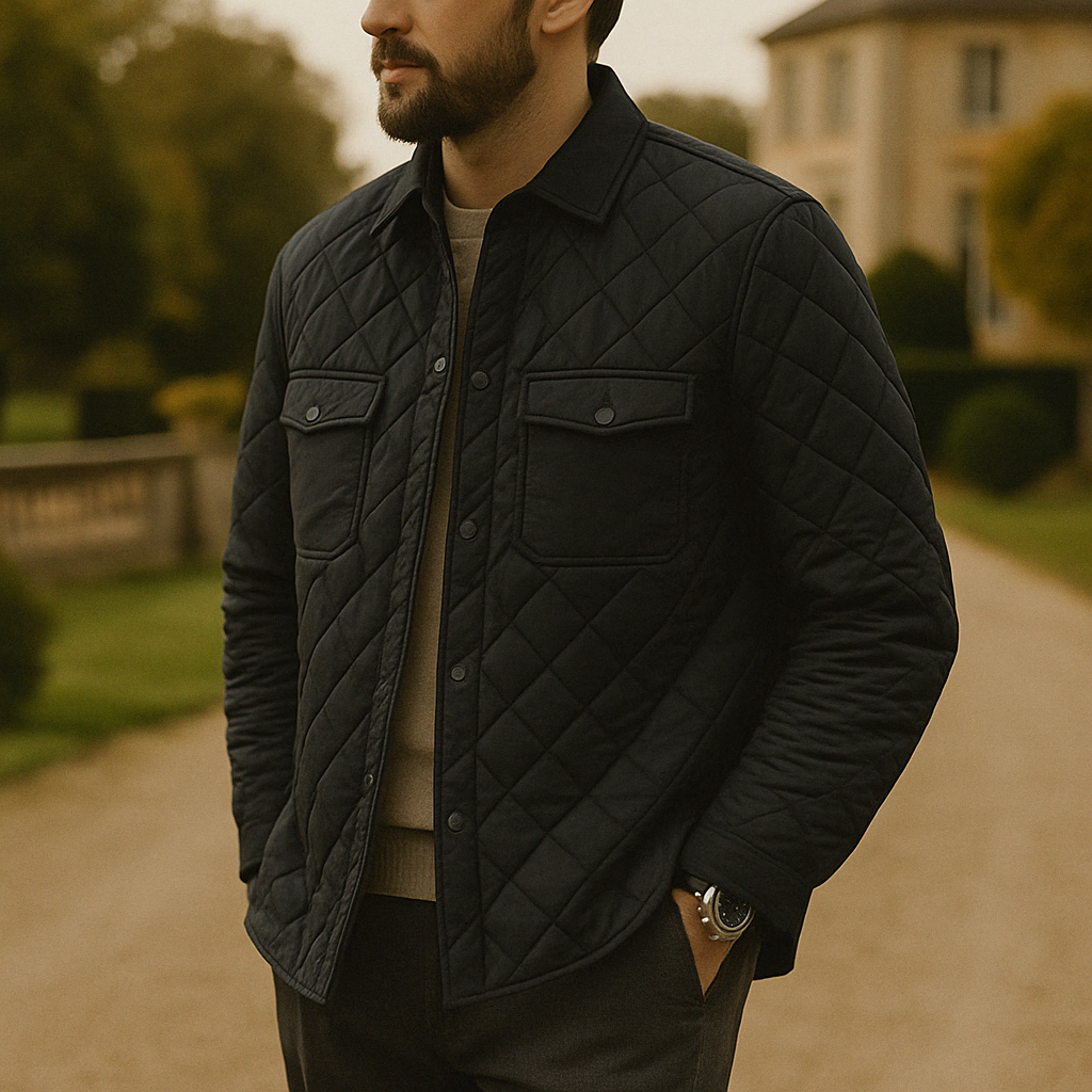 Veste matelassée homme noir