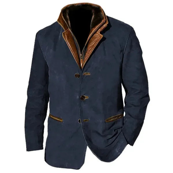 Veste old money intemporelle bleue marine