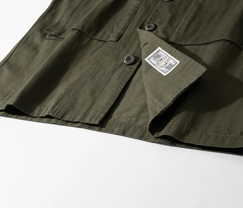 Veste saharienne coton homme bas