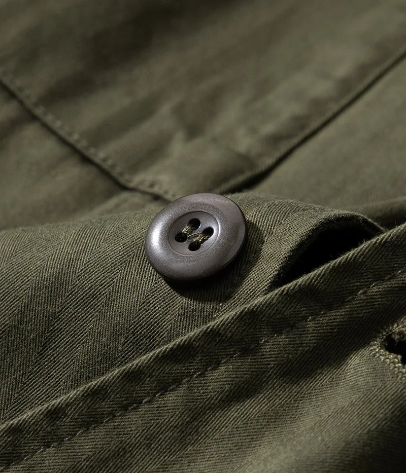 Veste saharienne coton homme bouton