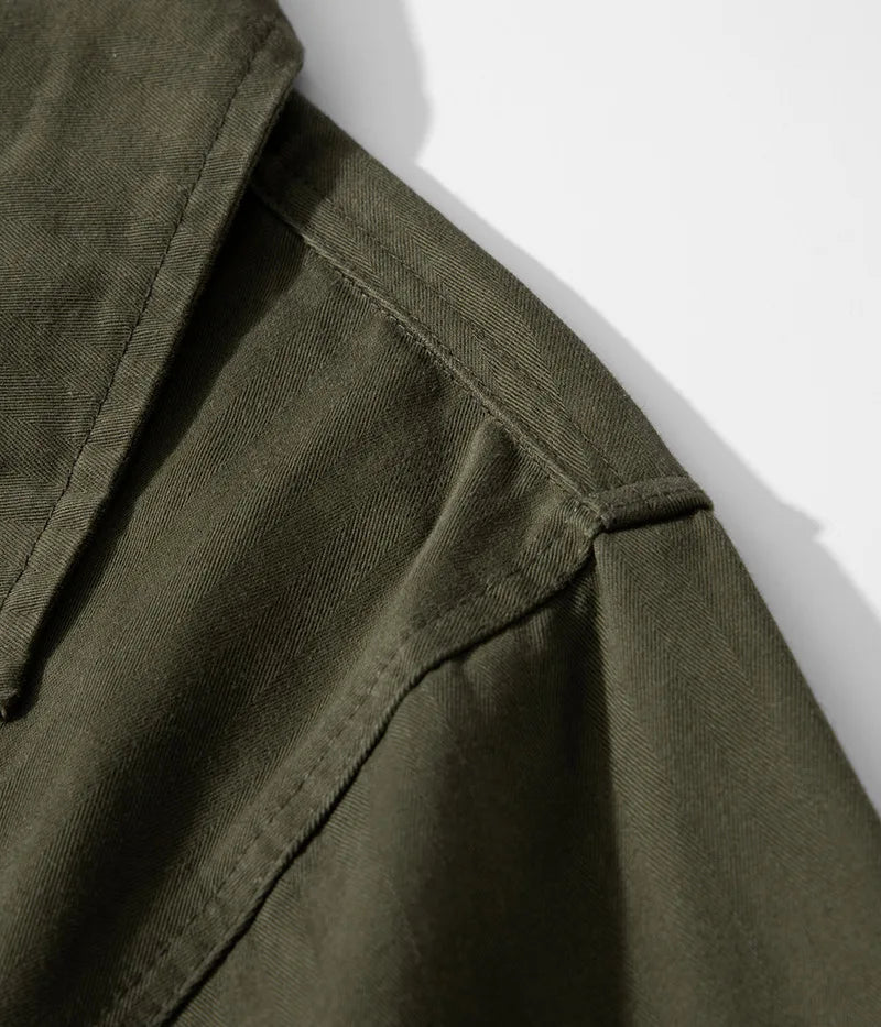 Veste saharienne coton homme epaule