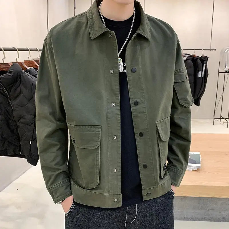 Veste saharienne homme chic profil