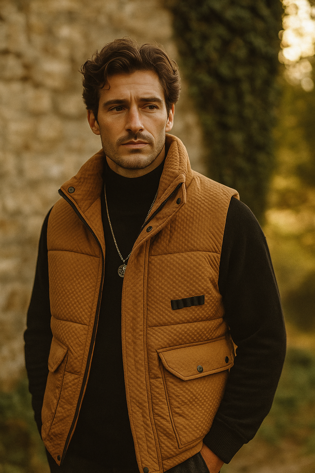 Veste saharienne homme sans manche