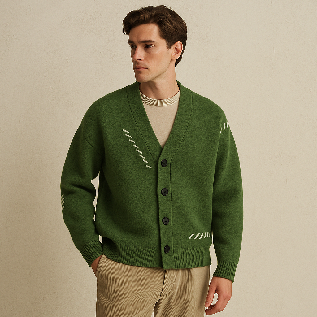 mannequin cardigan vert