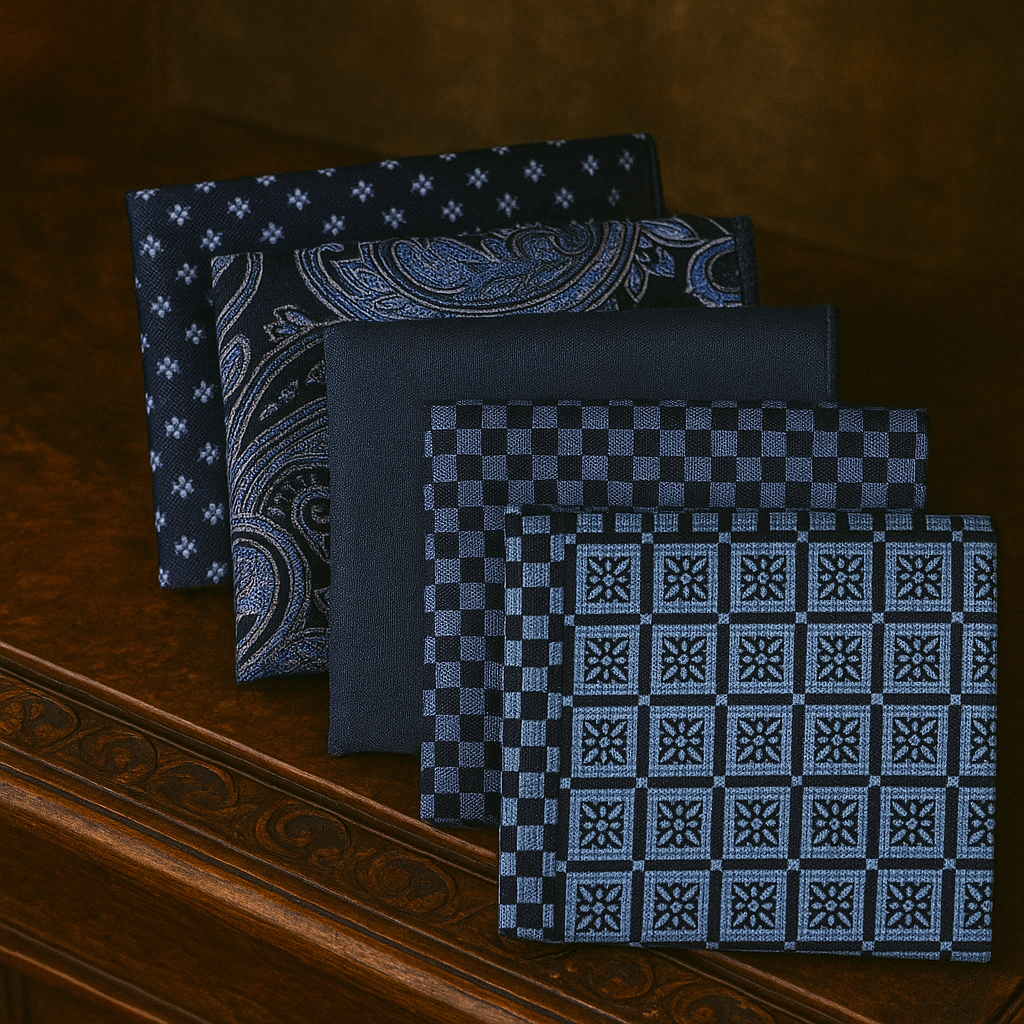 pochette costume bleu marine
