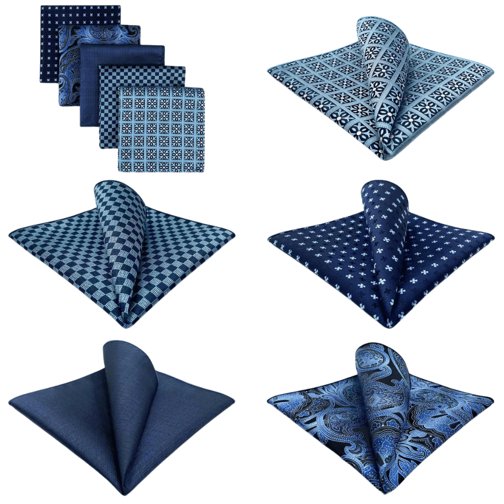 pochette de costume bleu marine