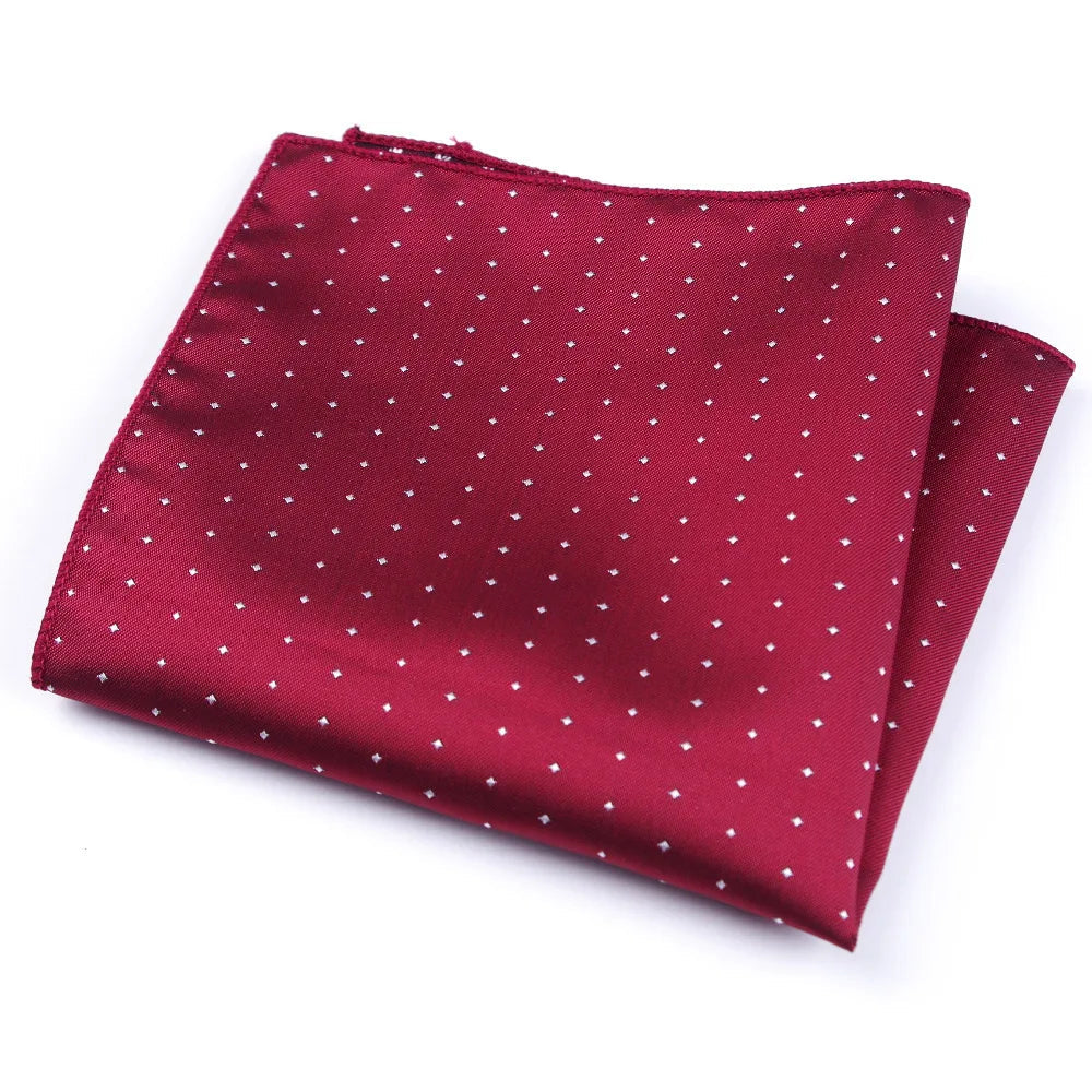 pochette de costume rouge a points