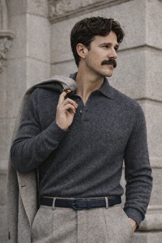 Cardigan col rond homme