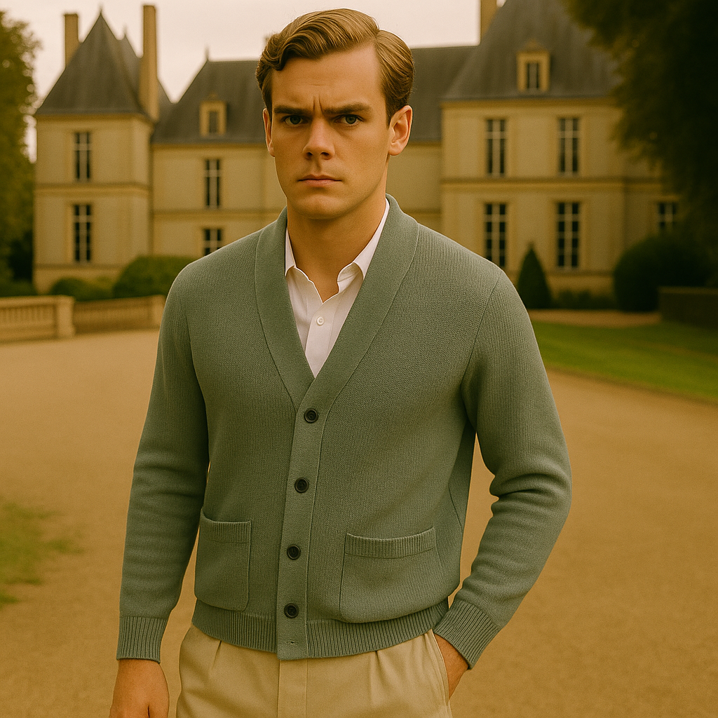 Cardigan luxe homme chateau