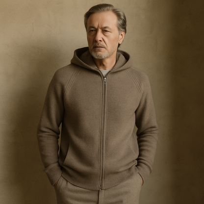 Cardigan capuche homme 