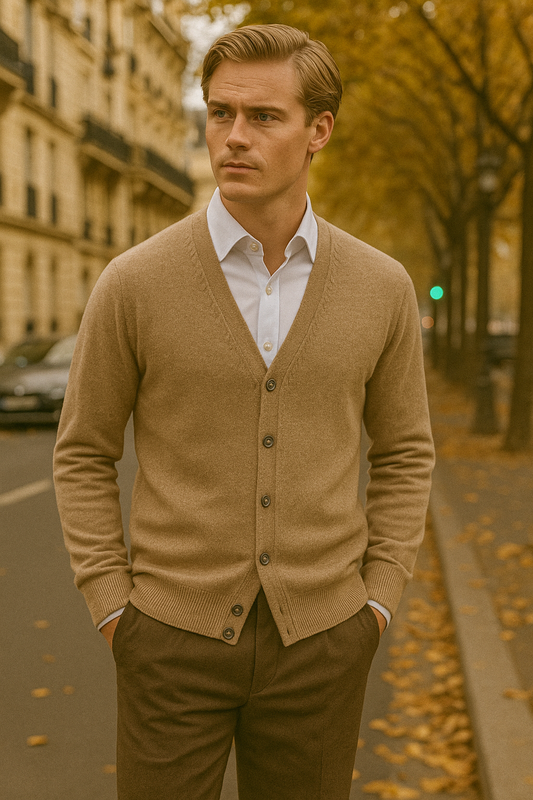cardigan col en v ville