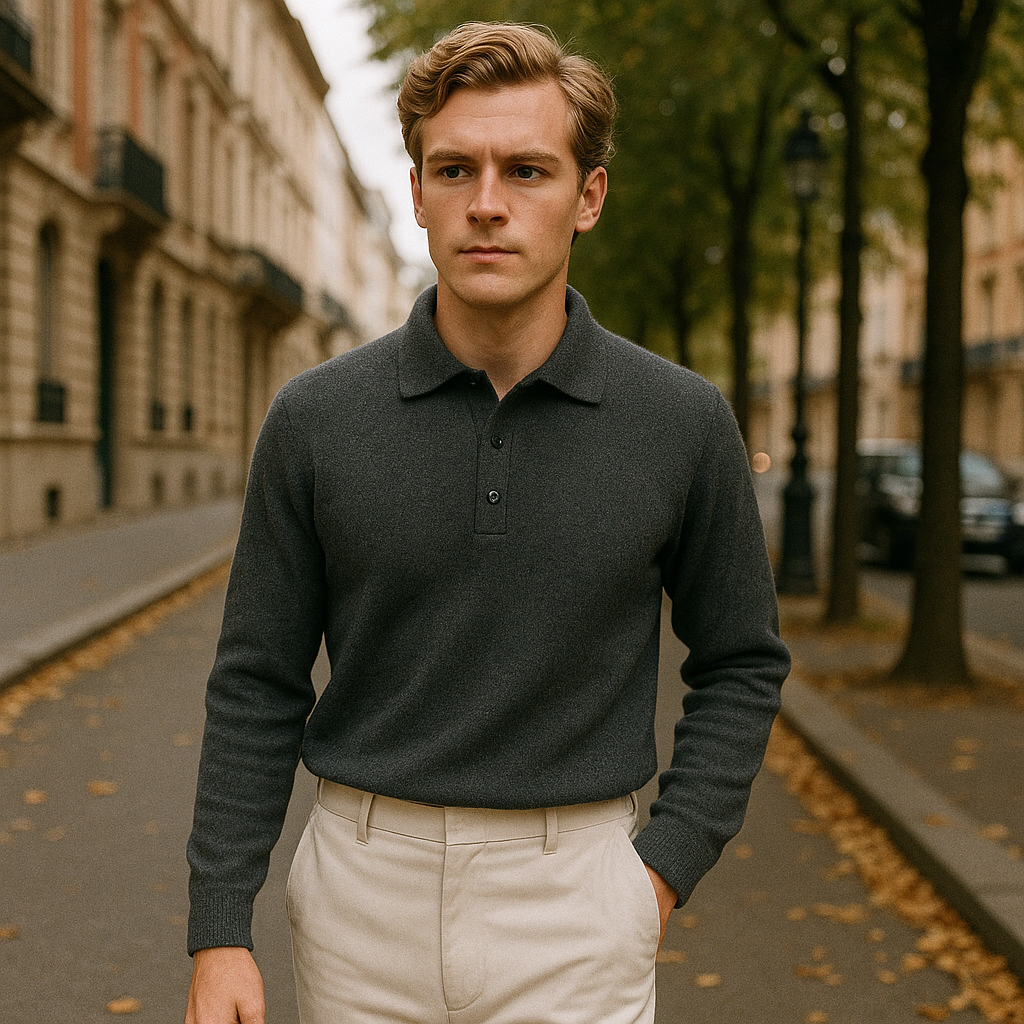 cardigan col rond exterieur rue