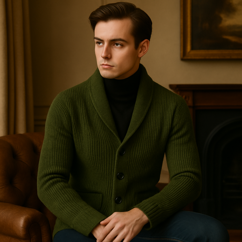 Cardigan en maille homme