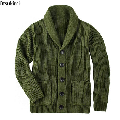 Cardigan en mailles kaki