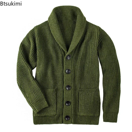 Cardigan en mailles kaki