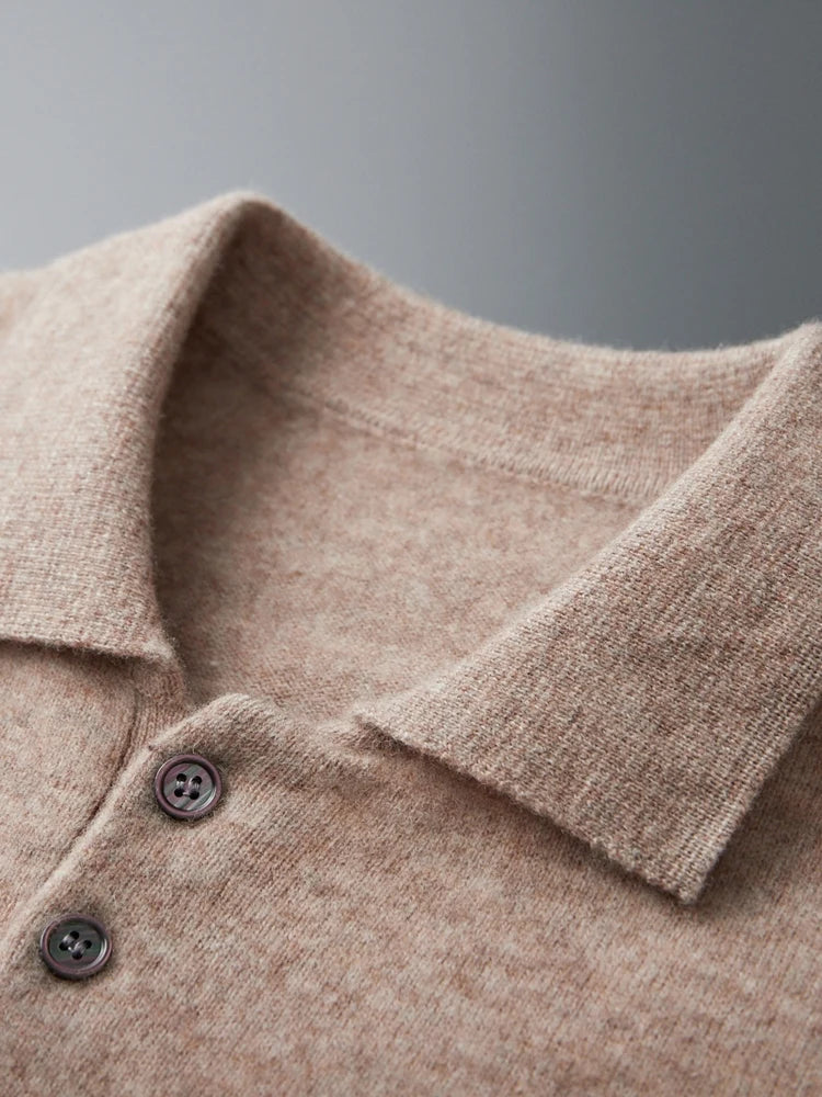 Cardigan epais homme beige col
