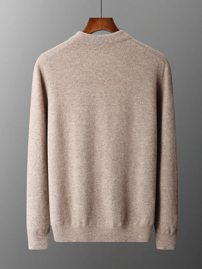 Cardigan epais homme beige dos