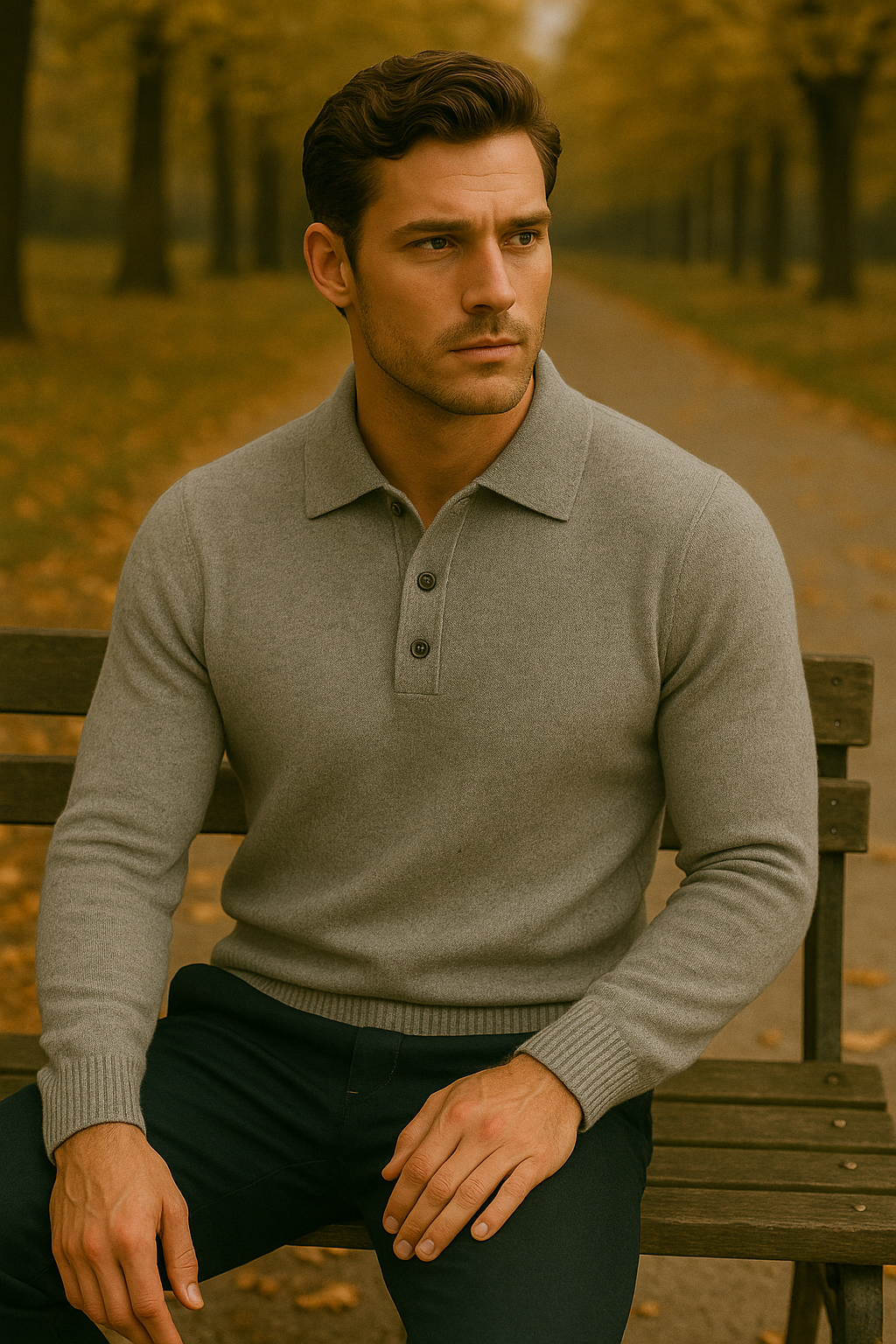 Cardigan epais homme exterieur automne