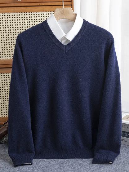 Cardigan homme laine ceintre bleu marine