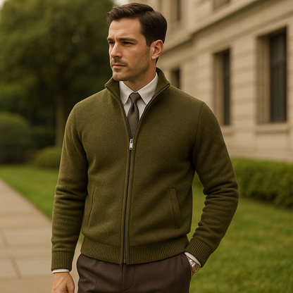 Cardigan Kaki homme exterieur