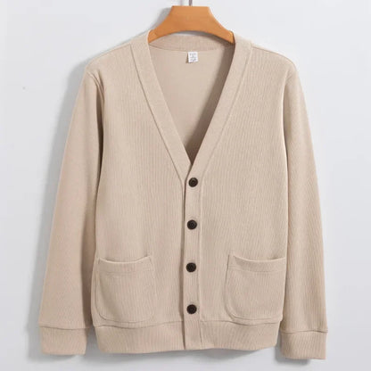 Cardigan luxe homme beige