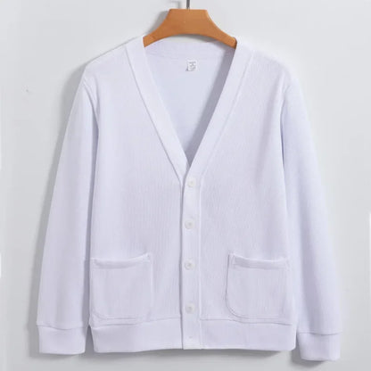 Cardigan luxe homme blanc