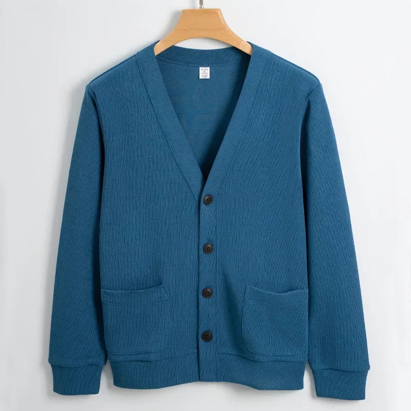 Cardigan luxe homme bleu