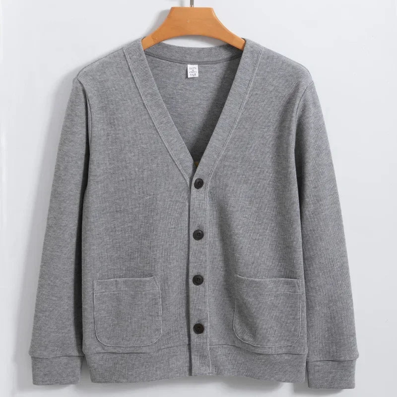 Cardigan luxe homme gris