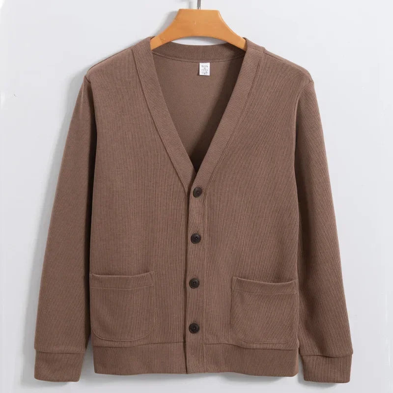 Cardigan luxe homme marron