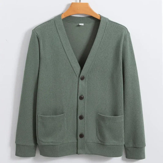 Cardigan luxe homme vert