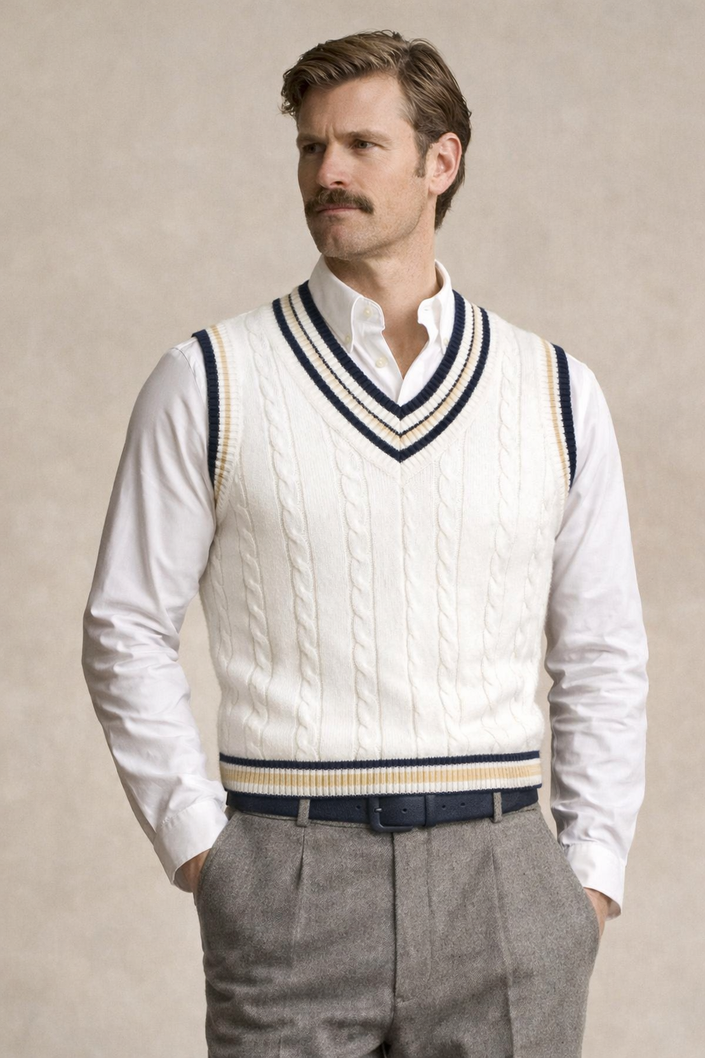 Cardigan sans manche homme