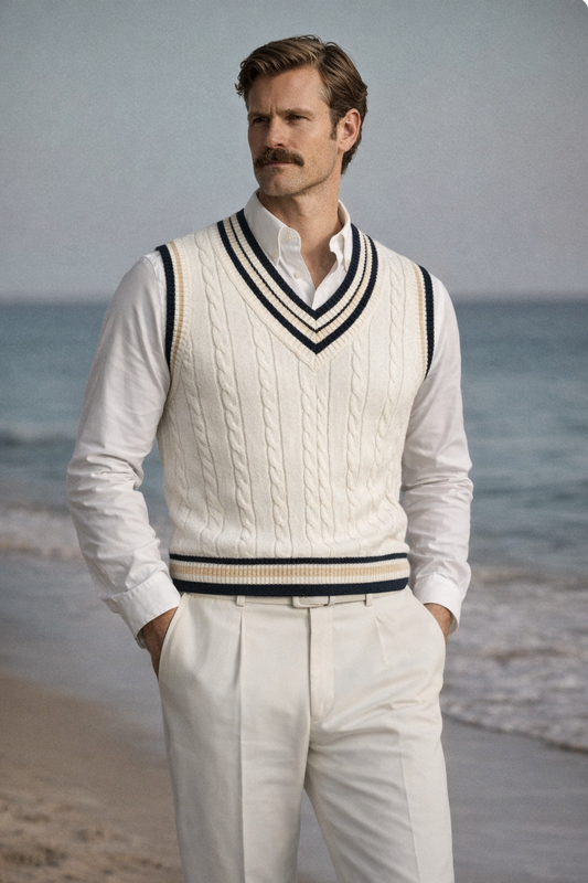 Cardigan sans manche homme