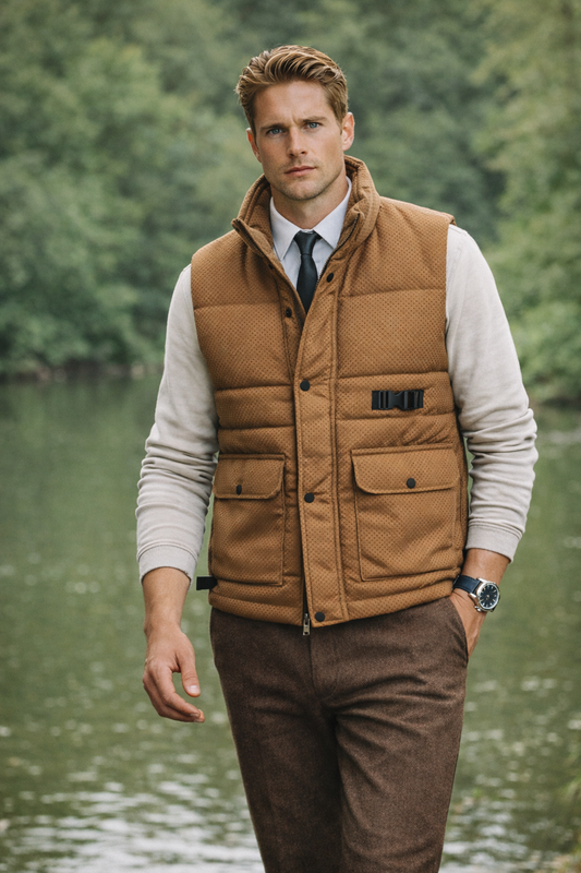 Veste saharienne homme sans manche