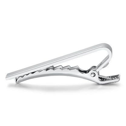 accessoire de mode pince à cravate argent