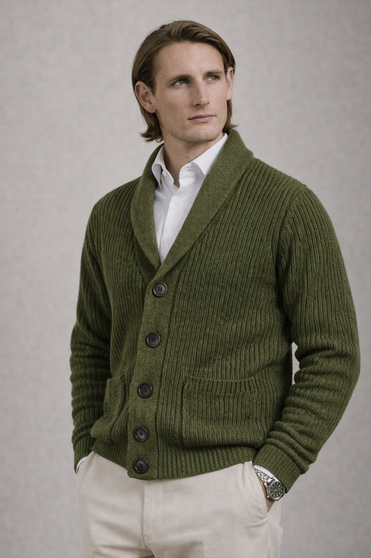 Cardigan en maille épaisse  homme