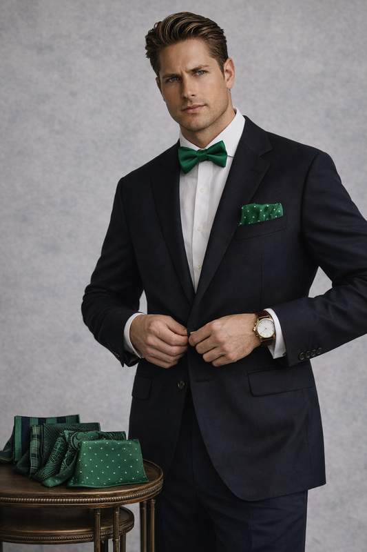 Pochette Costume Vert