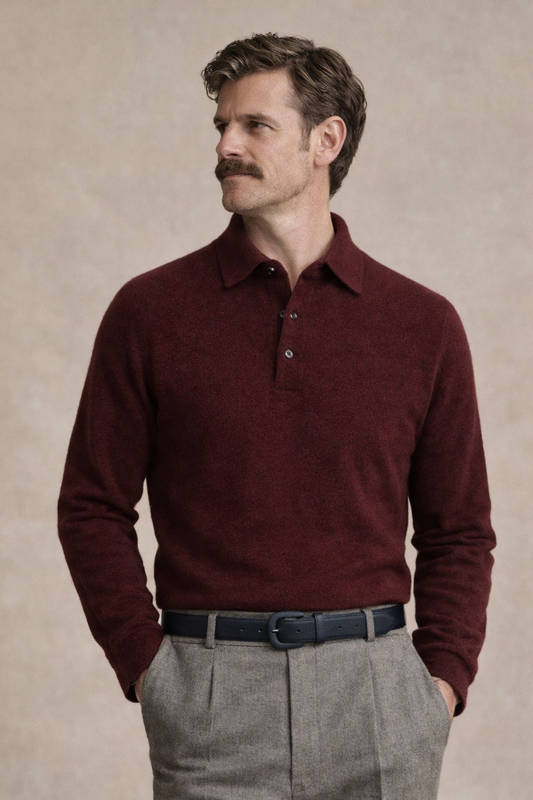 Cardigan bordeaux homme