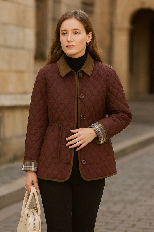 Veste matelassée féminine rouge