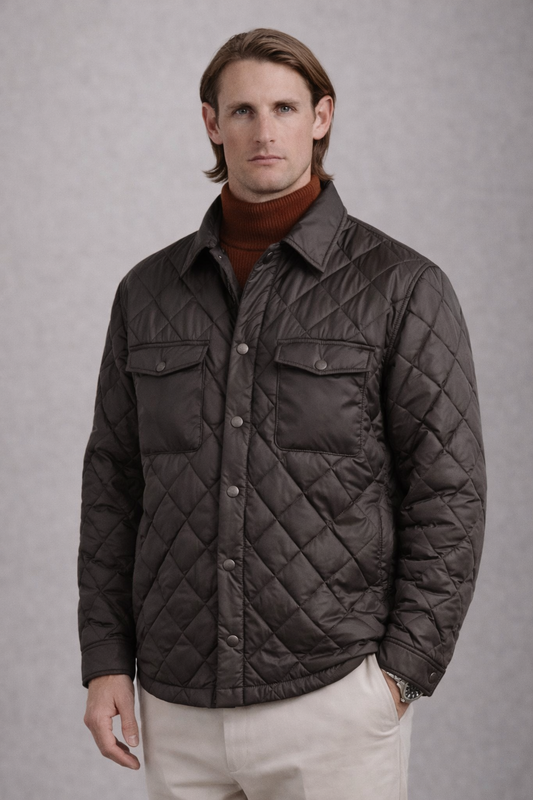 Veste matelassée noir homme