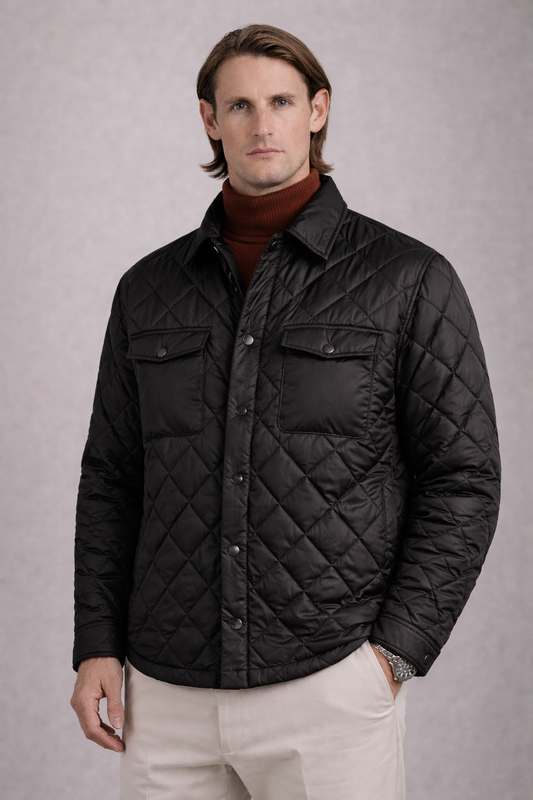 Veste matelassée noir homme