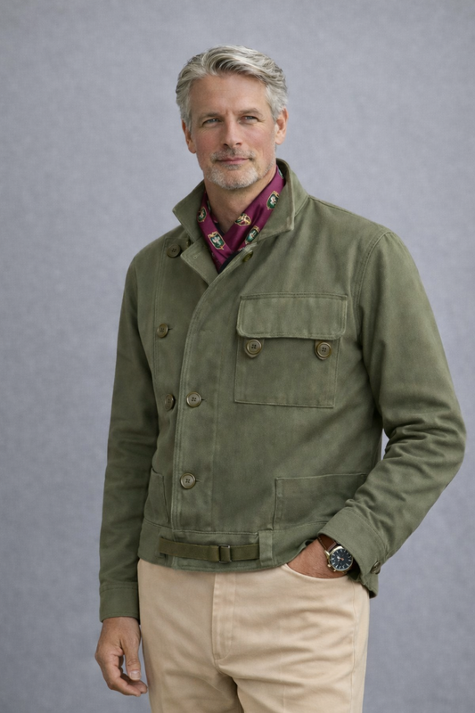 veste matelassée homme kaki