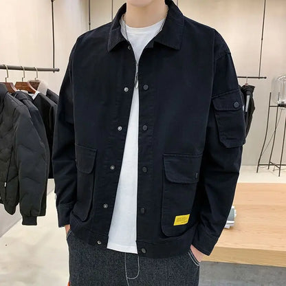 Veste saharienne homme chic noir