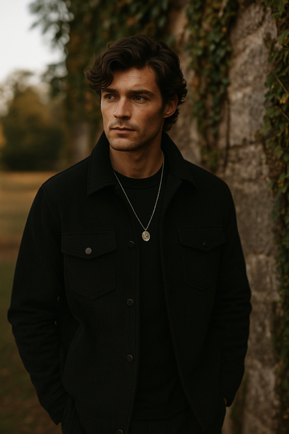 Veste saharienne homme noire